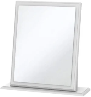 Welcome Balmoral White High Gloss Dressing Small Table Mirror