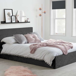 Birlea Berlin Ottoman Bed Frame - Black Crushed Velvet