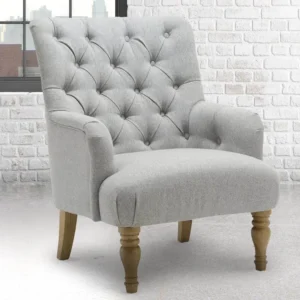 Birlea Padstow Grey Fabric Armchair