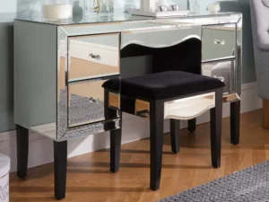 Birlea Palermo 4 Drawer Mirrored Dressing Table (Assembled)