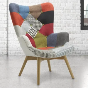 Birlea Sloane Patchwork Fabric Chair