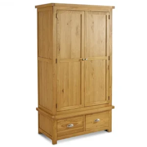 Birlea Woburn 2 Door 2 Drawer Oak Wooden Double Wardrobe
