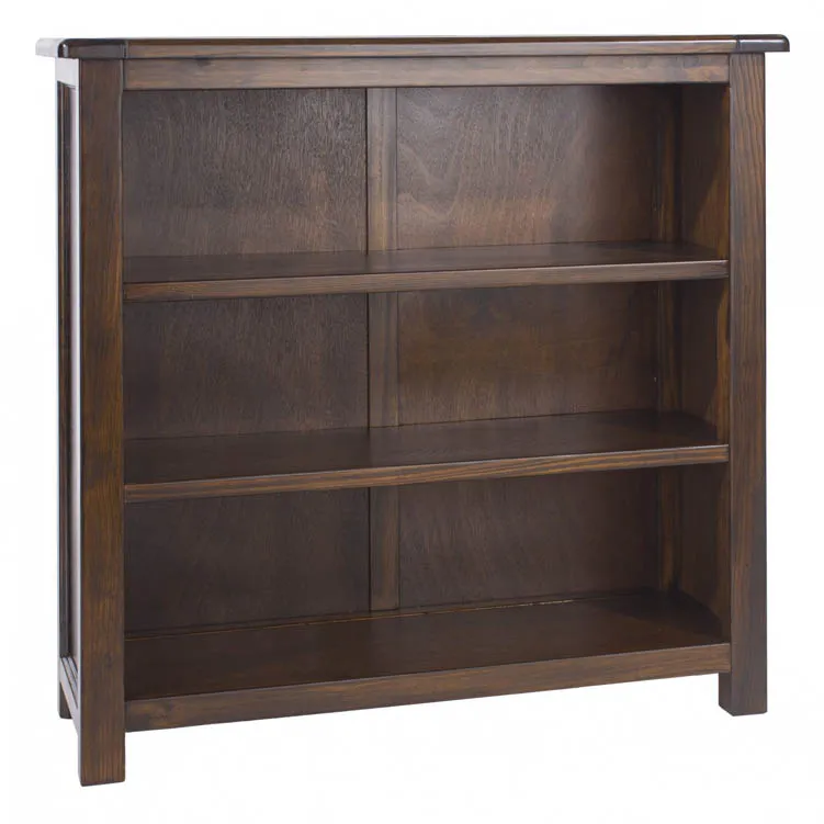 Core Boston Dark Lacquered Low Bookcase