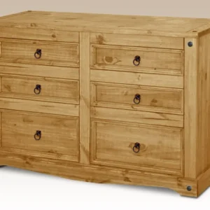 Core Corona 3+3 Pine Wooden Chest of Drawers