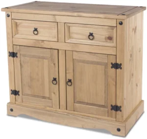Core Corona Pine 2 Door 2 Drawer Wooden Sideboard
