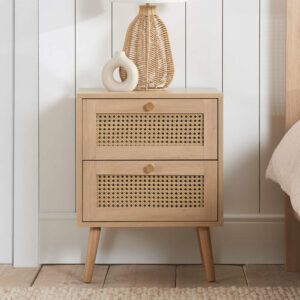 Birlea Croxley 2 Drawer Bedside - Oak