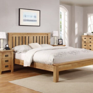 Denver Oak Wooden Bed Frame - Small Double