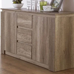GFW Canyon Oak 2 Door 3 Drawer Sideboard