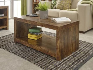 GFW Jakarta Mango Wood Effect Coffee Table with Shelf