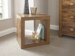 GFW Jakarta Mango Wood Effect Cube Table