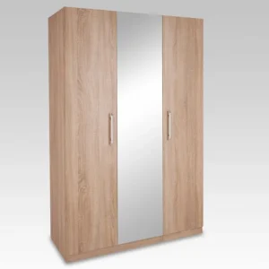 Harmony Holborn Oak 3 Door 1 Mirror Triple Wardrobe