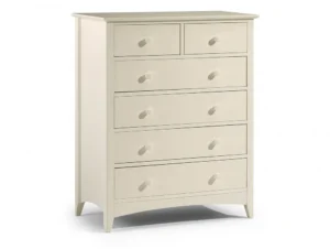 Julian Bowen Cameo 4+2 Ivory Wooden Chest of Drawers