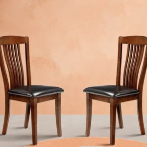 Julian Bowen Canterbury Set of 2 Mahogany Wooden Dining Chairs