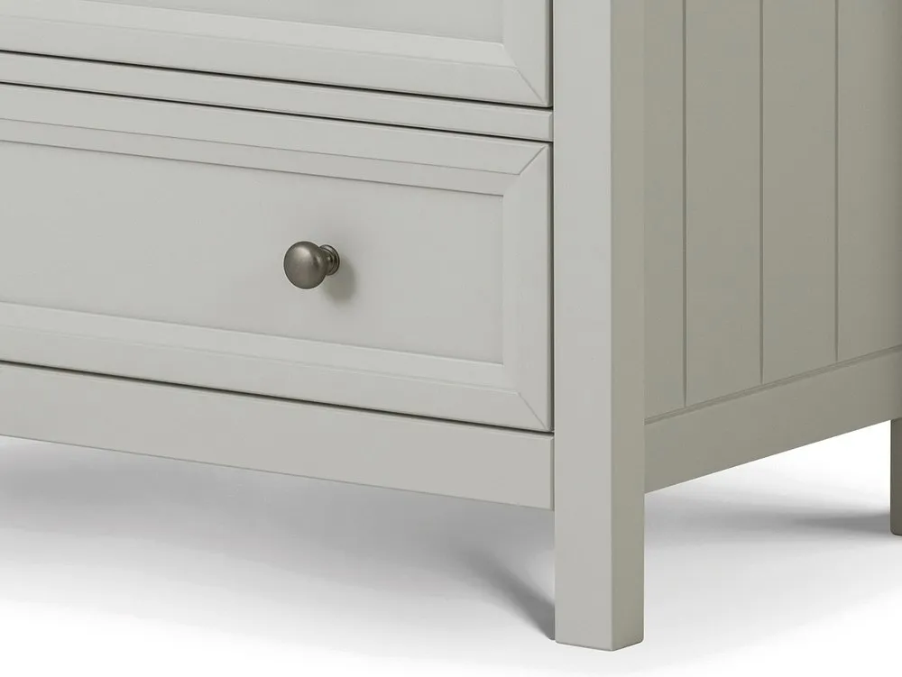 Julian Bowen Maine Dove Grey 3+2 Chest of Drawers - Image 3