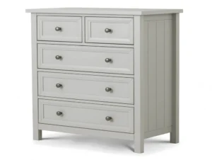 Julian Bowen Maine Dove Grey 3+2 Chest of Drawers