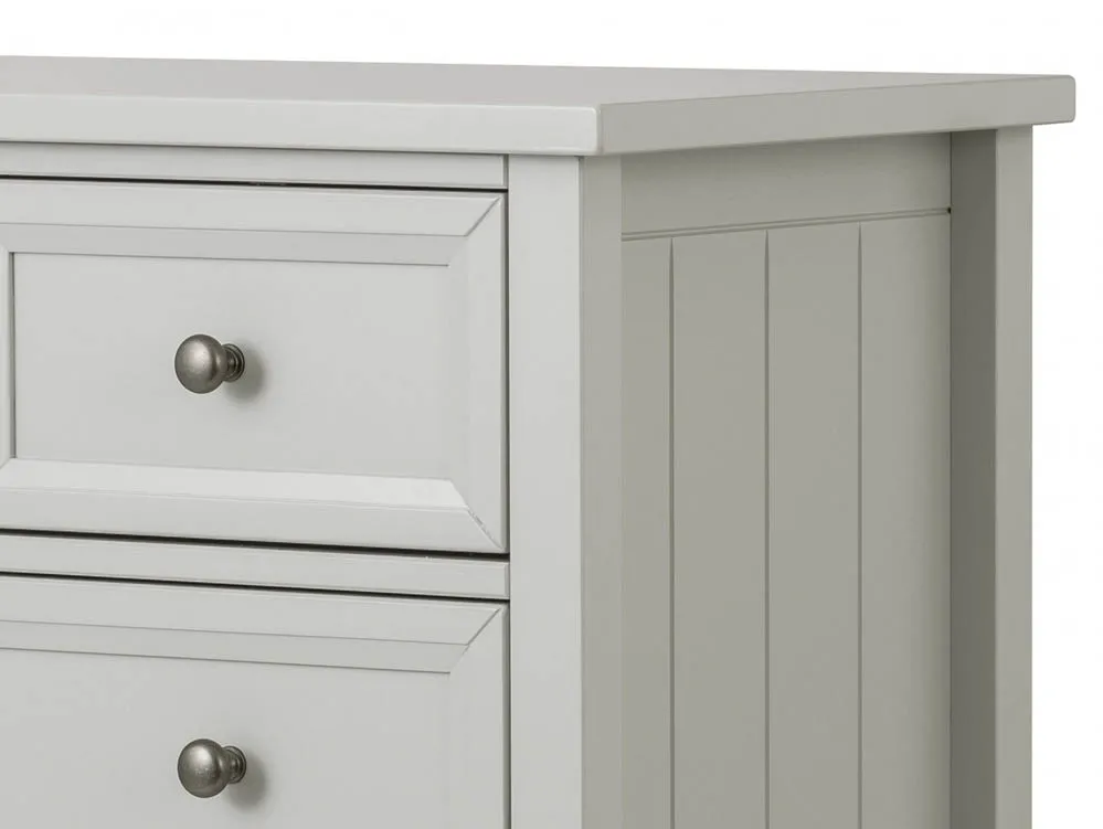 Julian Bowen Maine Dove Grey 3+2 Chest of Drawers - Image 2