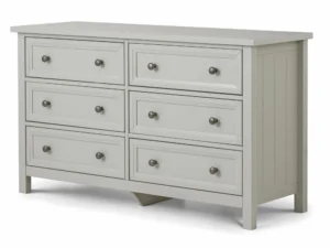 Julian Bowen Maine Dove Grey 6 Drawer Chest of Drawers