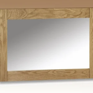 Julian Bowen Marlborough Oak Wooden Wall Mirror