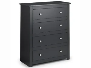 Julian Bowen Radley Anthracite 4 Drawer Chest of Drawers