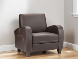 Julian Bowen Vivo Chestnut Faux Leather Armchair