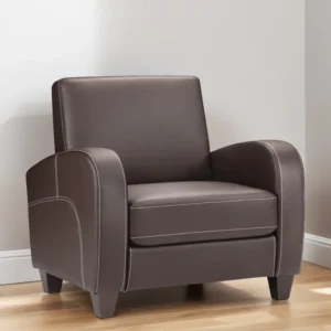 Julian Bowen Vivo Chestnut Faux Leather Armchair