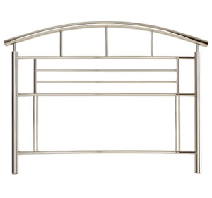 Jupiter Chrome Metal Headboard - Double
