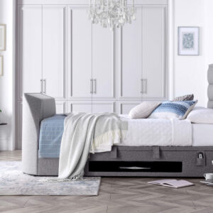 Kaydian Kirkley TV Ottoman Bed - Marbella Grey