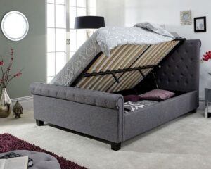 GFW Layla Charcoal Ottoman - Double