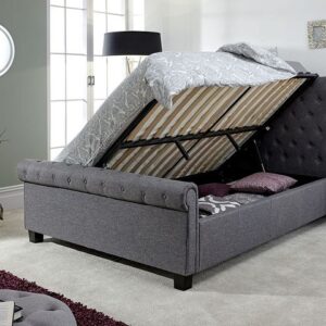 GFW Layla Charcoal Ottoman - Double