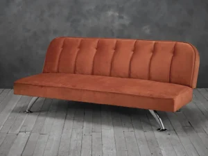 LPD Brighton Orange Fabric Sofa Bed