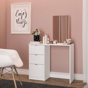 Madison 3 Drawer Dressing Table & Mirror