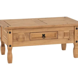Seconique Corona Pine 1 Drawer Wooden Coffee Table