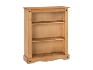 Seconique Corona Pine Low Wooden Bookcase