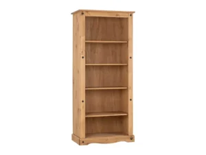 Seconique Corona Pine Tall Wooden Bookcase