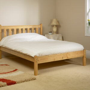 Walton Low End Wooden Bed Frame - Pine