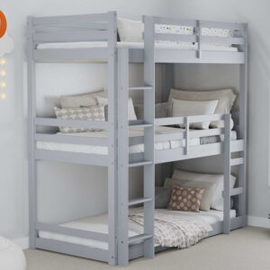 Birlea Tressa Triple Bunk Bed - Grey
