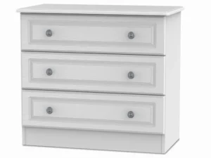 Welcome Pembroke White Ash 3 Drawer Low Chest of Drawers (Assembled)