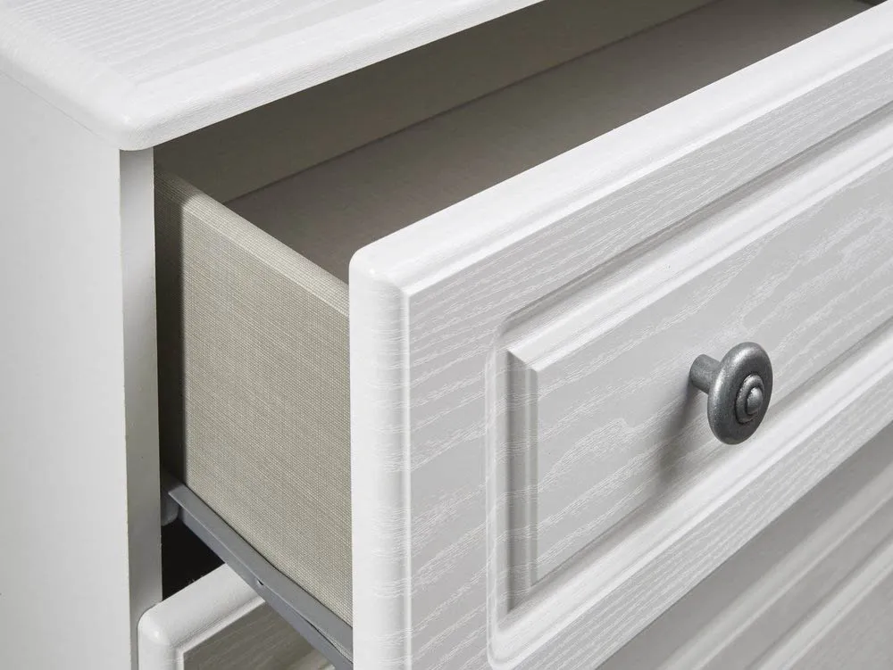 Welcome Pembroke White Ash 4 Drawer Narrow Chest of Drawers (Assembled) - Image 2