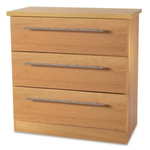 Welcome Sherwood 3 Drawer Low Chest of Drawers (Assembled)